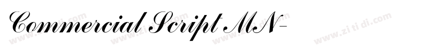 Commercial Script MN字体转换